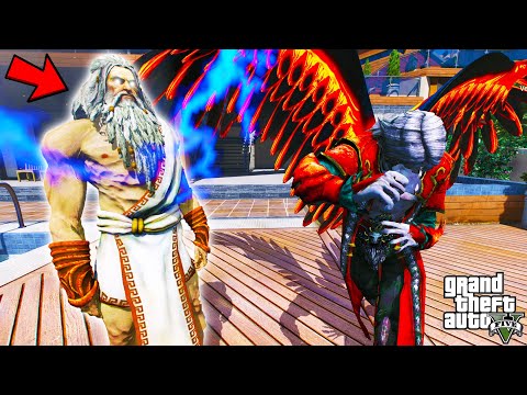 Franklin Found ZEUS GOD OF MONSTERS To Trap VAMPIRE GOD in GTA 5 | SHINCHAN and CHOP