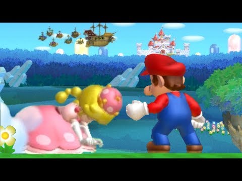 New Super Mario Bros U Deluxe Co-Op Walkthrough - World 1 (2 Player)