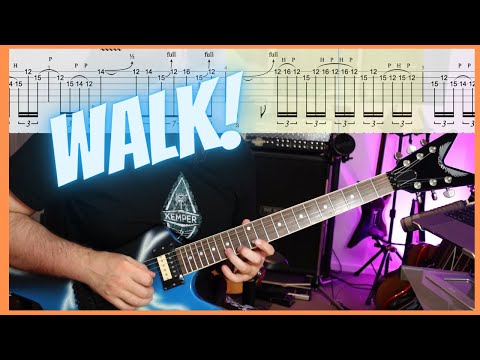 Pantera - Walk - Guitar Solo - Dimebag Darrell (Standard Tuning with Guitar Tabs)