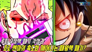 [원피스]루피의 무장색 패기 각성과 조로 엔마의 흑도화 그리고 깨어나는 패왕색 패기?