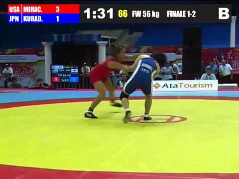 2012 Cadet Worlds Gold Medal Match 56kg - Kayla Miracle (USA) vs. Ai Kuradate (JPN)