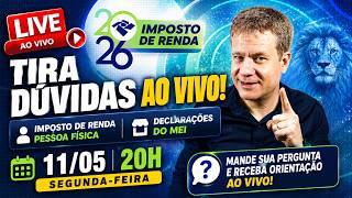 🔴 TIRA DÚVIDAS IR MEI 2026 | 11/05 as 20h
