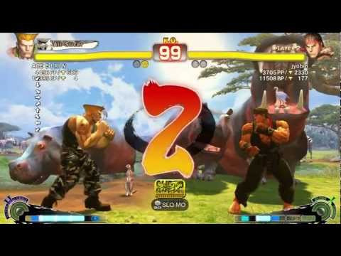 ACE E I RI N (Guile) vs jyobin (Dat Roo) - AE2012 Ranked Match *720p HD*