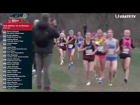 Girls 4000m 13 14 Division 2024 XC Junior Olympics