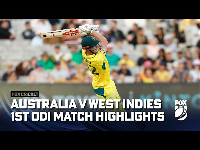 Australia vs. West Indies 1st ODI Full Match Highlights I 02/02/24 I Fox Cricket