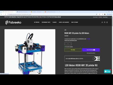 LDO Rook MK1 3D Printer Kit ready for pre-order!!!