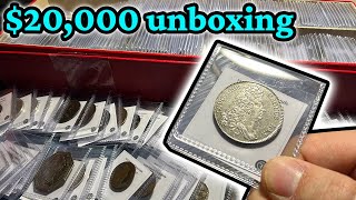 $20,000 Mega Coin Unboxing of WORLD SILVER - Ancient, Medieval, and World Numismatics!!
