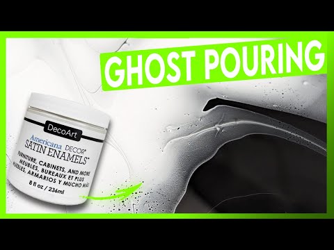 Ghost Pour - Fluid Acrylic Paint Pouring