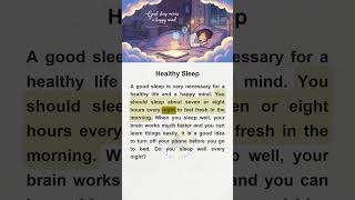 Healthy Sleep