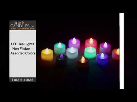 Teal Flickering Battery Operated Tea Lights by intelliFLAME