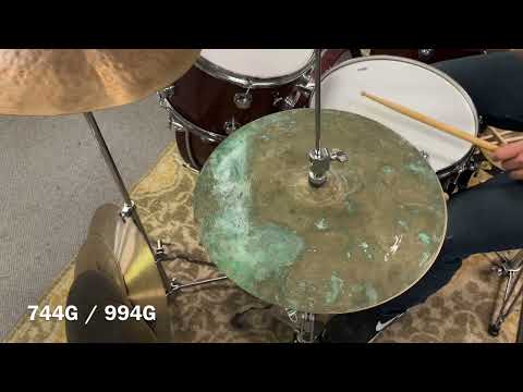 1960s Zildjian A Hi Hat Cymbals 744g 994g