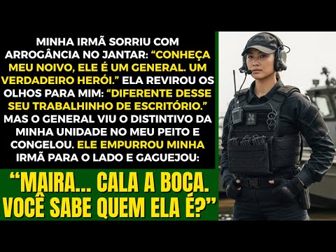 “Meu noivo é um herói”, minha irmã se gabou, até que ele viu meu distintivo de unidade e congelou.