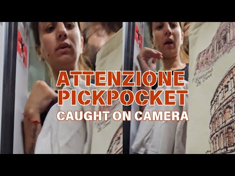 🔴 ATTENZIONE PICKPOCKET: Caught on camera targeting tourists with hidden hand #Pickpocket #Viral