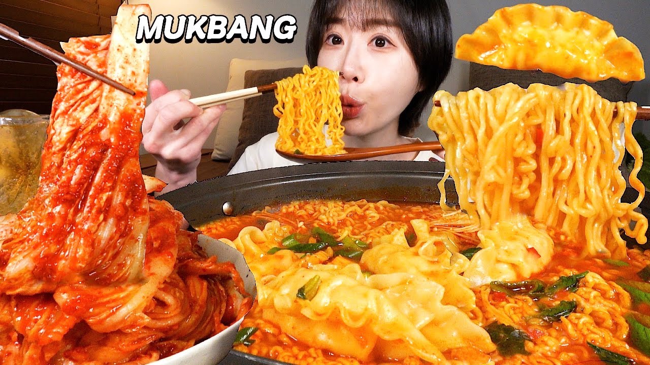 💗내 살앙 명란만두 잔뜩 넣은 신라면골드, 실비김치랑 먹방🔥 Spicy Cod Roe Dumpling Ramen, Extra Spicy Kimchi MUKBA