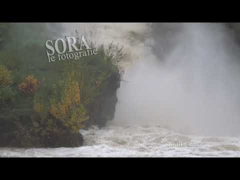 Isola del Liri: la piena della Cascata  Valcatoio il 25 novembre 2018