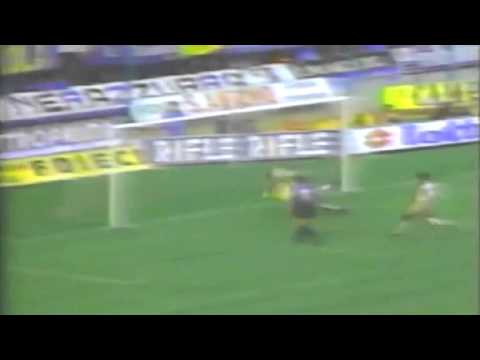 Serie A 1990-1991, day 28 Inter - Bari 5-1 (Matthäus, 2 Serena, A.Bianchi, Raducioiu, Klinsmann)