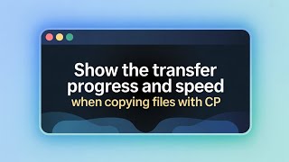 Download the video "How to Show the Transfer Progress and Speed When Copying Files With Cp? [Linux/Ubuntu GUIDE]"
