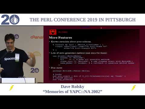 [Lightning Talk] Dave Rolsky - "Memories from YAPC::NA 2002"