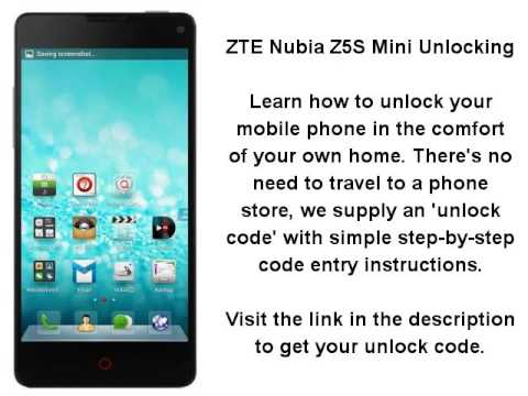 Unlock ZTE Nubia Z5S Mini - SIM Network Unlock PIN