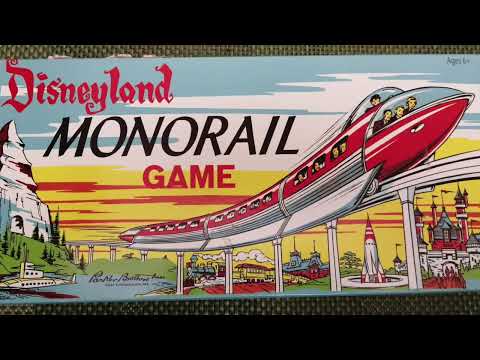 Disneyland Monorail Board Game presentation.