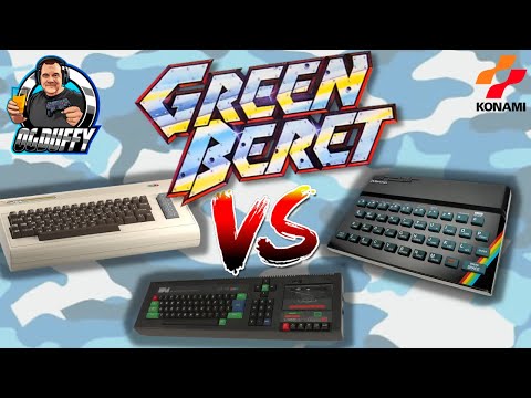 Sinclair Spectrum VS Commodore 64 VS Amstrad CPC GREEN BERET / RUSH N ATTACK comparison