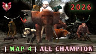 The Tiger Game - All Champions (Map 4) Forgotten temple 2026 #a2ygs