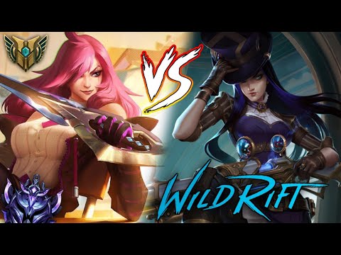 KATARINA VS CAITLYN MID (RECENTLY RELEASED CHAMPION) DIAMOND SOLO RANK - WILD RIFT | Ruminate