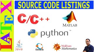 Include C/C++, MATLAB, Python, and Others Source Code in LaTeX (Latex Basic Tutorial-36)