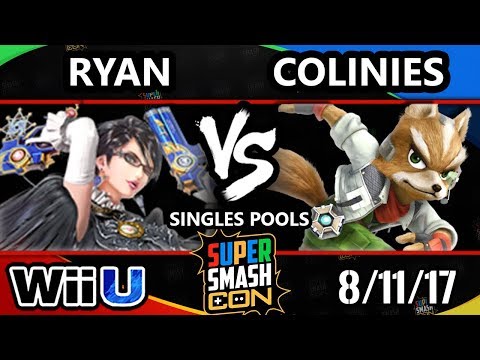 Smash Con 2017 Smash 4 - Ryan (Bayonetta) vs Colinies (Fox) Wii U Pools