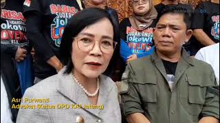 Minta Bantuan Hukum, Relawan Jokowi Datangi Kantor Advokat Asri di Sukoharjo