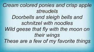 Andy Williams - My Favorite Things Lyrics