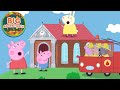 Peppa Pig Goes On A BIG Rescue Adventure Miss Rabbit Stuck On The Library Roof Cartoon 49 Mins