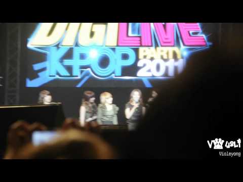 [FANCAM]110113 Digi Live Kpop Party 2011 - 4minute talking