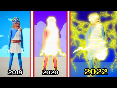 EVOLUTION OF GOD KING ZEUS (NEW) | TABS - Totally Accurate Battle Simulator