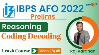 Download Lagu IBPS AFO 2022-23 | Coding Decoding | Reasoning | By Raj Vardhan Thumbnail