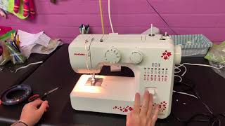 How to use a basic Janome sewing machine