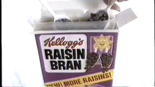 1981 Kellogg's Raisin Bran Cereal "Two Scoops of Raisins" TV Commercial
