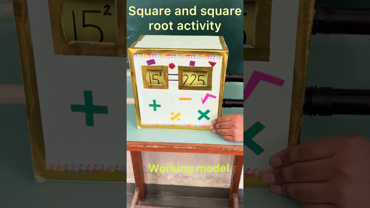 Square and square root activities #educationalvideo #activity #squareandsquareroot #trendingvideo