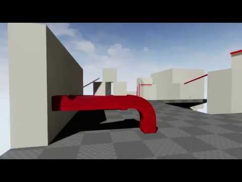 UE4 Adventure Kit WIP 37 - Third Game Style Example - Parkour