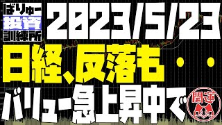 日経、またもや大天井を読み切ったか？？そんな事はどうでもいい、問題は今後。