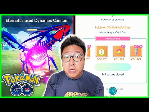 PERFECT 100% Win Rate with Max Level Eternatus & 2 Crowned in GO Battle Master League - Pokemon GO
