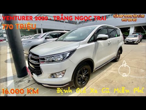 Toyota Innova Venturer 2.0 AT 2020 | Trắng Ngọc Trai - Lướt 16000 Km Toyota Tân Cảng| xe cũ miền nam
