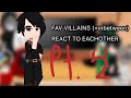 FAV VILLAINS REACT Pt 2 Lucifer Morningstar READ DESC