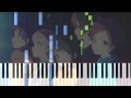 [Nagi no Asukara] OP 2 ebb and flow Piano ...