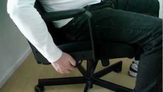Video thumbnail for IKEA Malkolm swivel desk/office chair : Demo by Hare reviews
