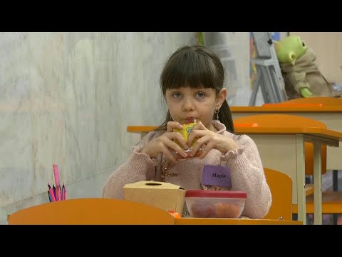 Video Thumbnail: Kharkiv children attend school underground as rocket threats and trauma persist | AFP