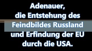 NSC #113: Werner Rügemer: Adenauer, das Feindbild Russland und die Erfindung der EU durch die USA. Video-Thumbnail von YouTube