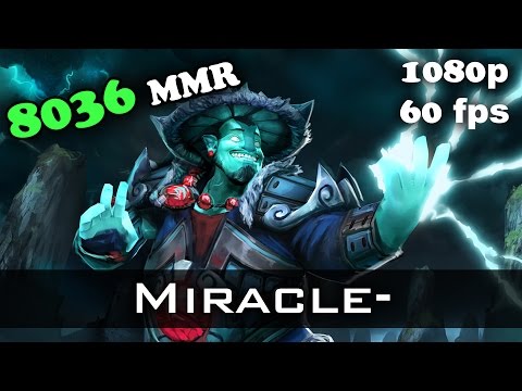 Miracle- Storm Spirit 8036 MMR Ranked Match Dota 2