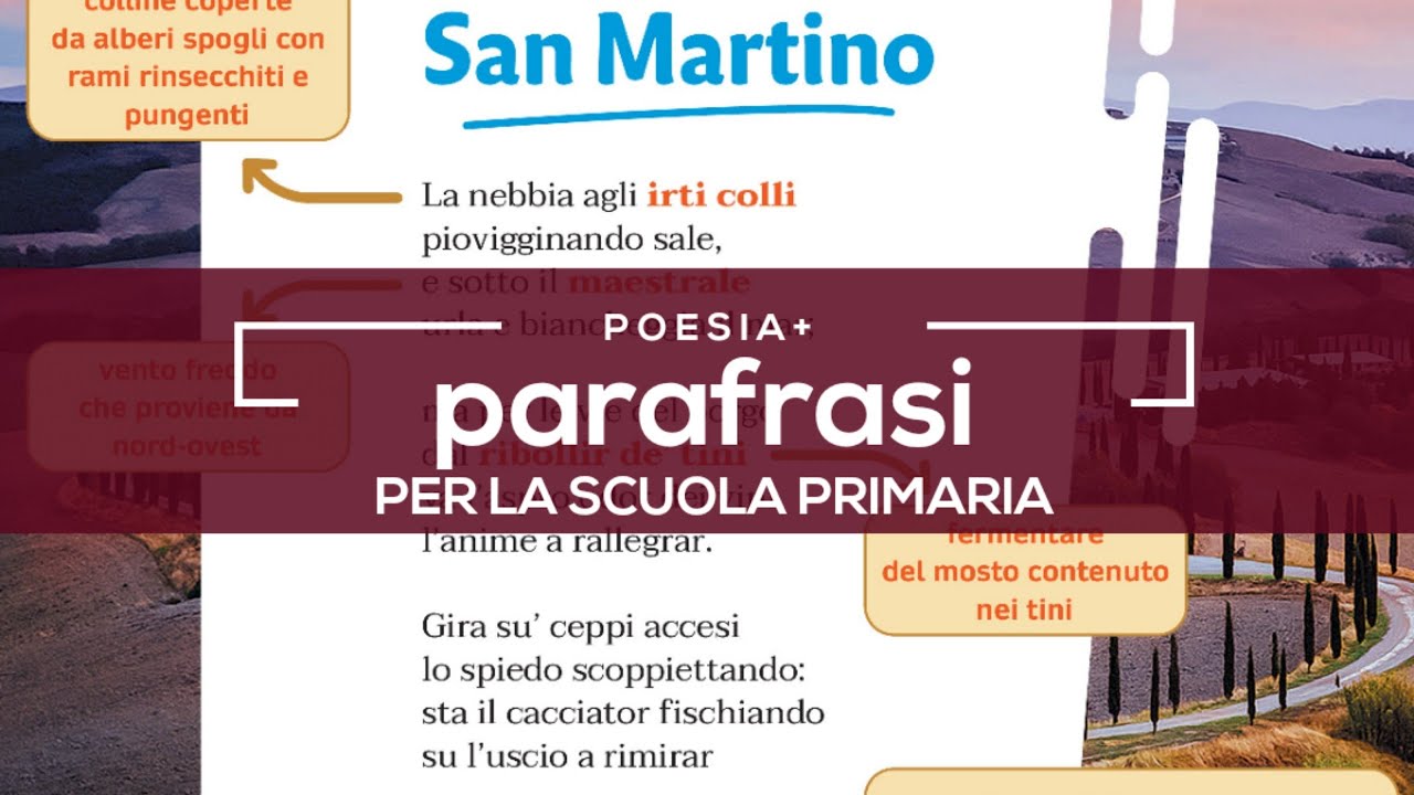 Watch Now San Martino di Giosuè Carducci. Poesia e parafrasi per la scuola primaria. San Martino di Giosuè Carducci. Poesia e parafrasi per la scuola primaria.
