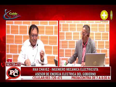 Max Chávez, Ingeniero mecánico electricista: problemáticas de energía en la región Loreto.